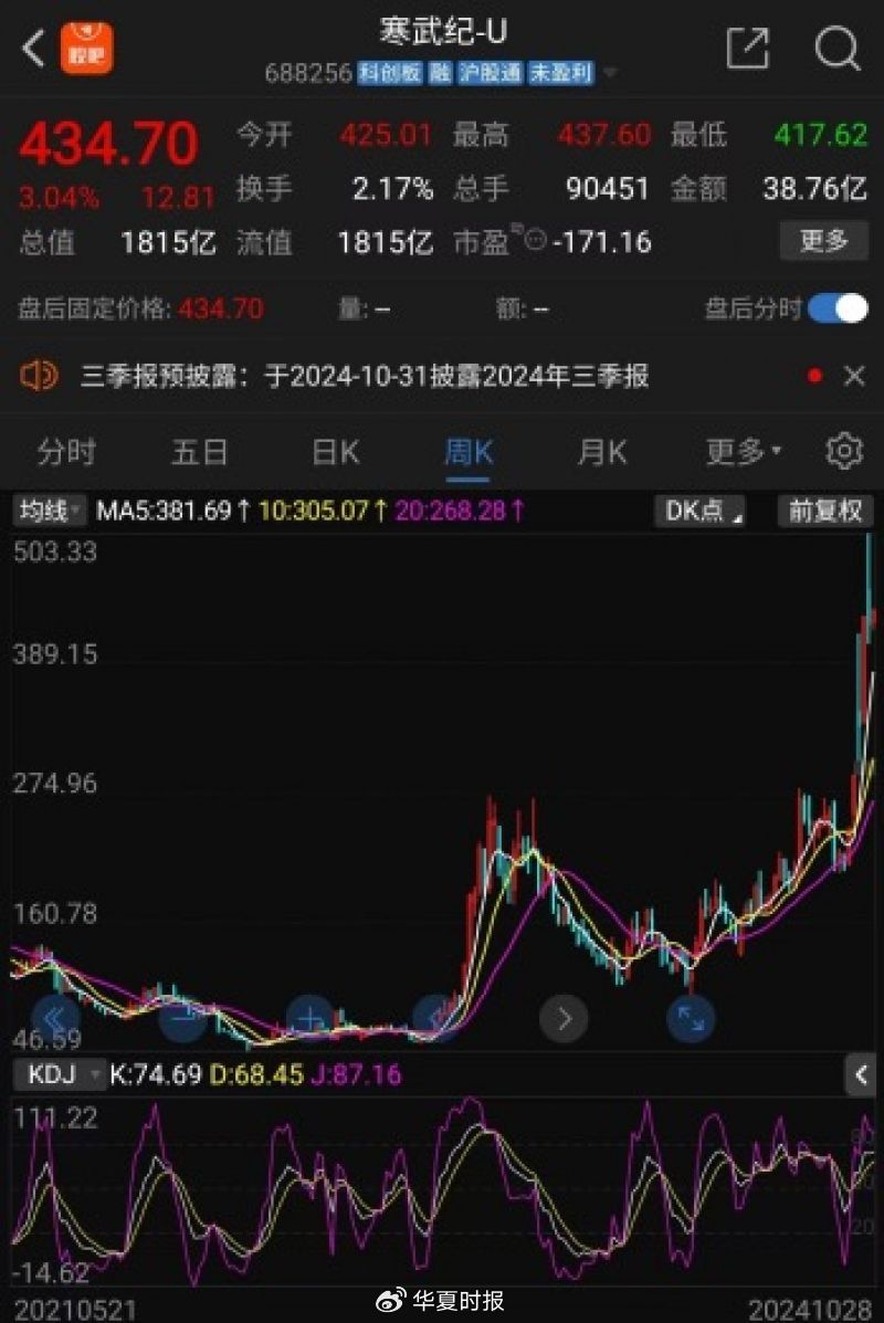 被ETF“抬上”股价巅峰？寒武纪股价暴涨十倍，业绩连亏七年-第1张图片-008彩票